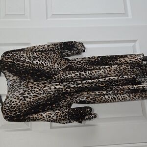 White Birch leopard dress